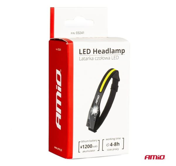 Forlygte 4 tilstande 300lm genopladelig