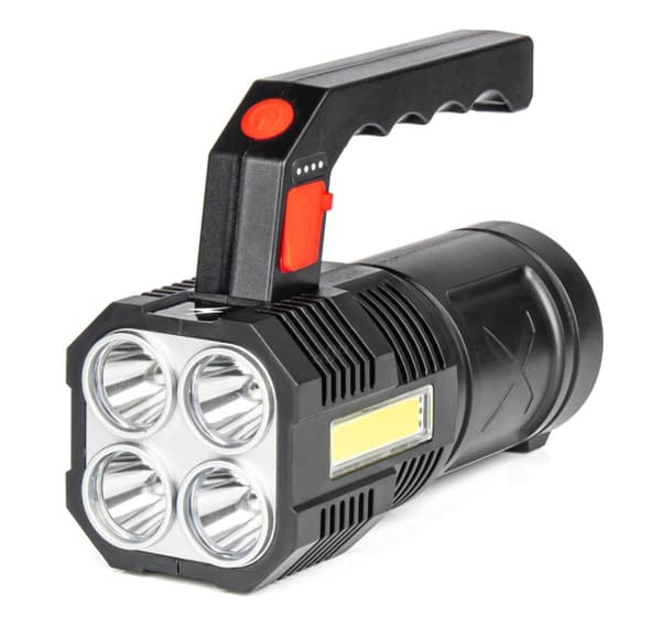 Led-taskulamppu 4 tilaa 300lm ladattava