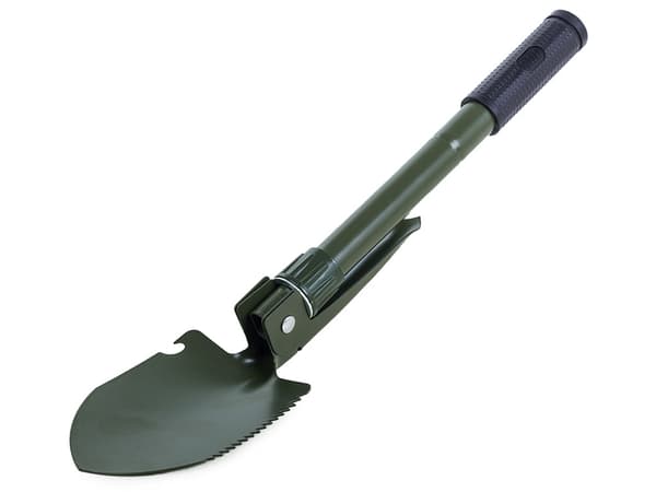 3-in-1 Taitettava Lapio/Kuokka/Saha – Retkeilyyn