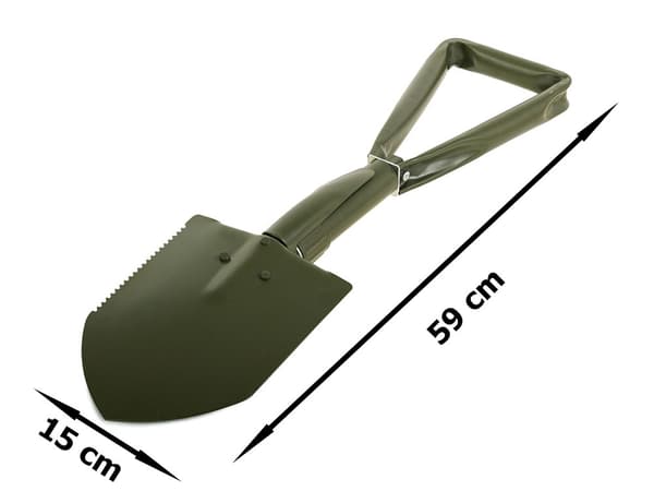 3-in-1 Taitettava Lapio/Kuokka/Saha – Retkeily