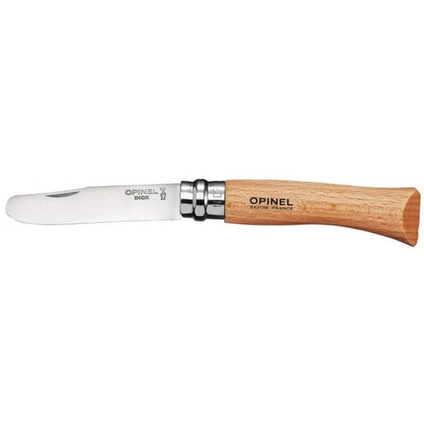 Fickkniv - Opinel - Min första opinel - Rostfritt stål - Lackerad bok - 17 cm