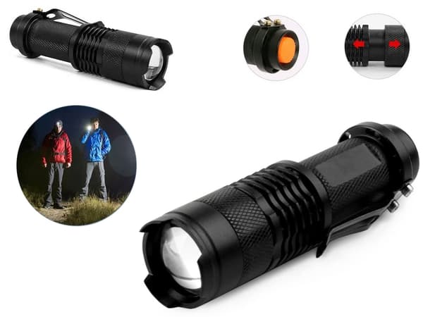 Överlevnadskit 10-delar - Kompass, tändstål, kniv, lampa m.m.