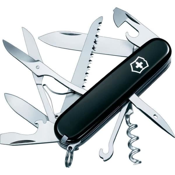 Fickkniv - VICTORINOX - Huntsman - 15 funktioner - Rostfritt stål - Svart