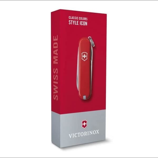 Schweizerkniv - VICTORINOX - Classic SD - 58 mm - 7 funktioner - Rostfritt stål