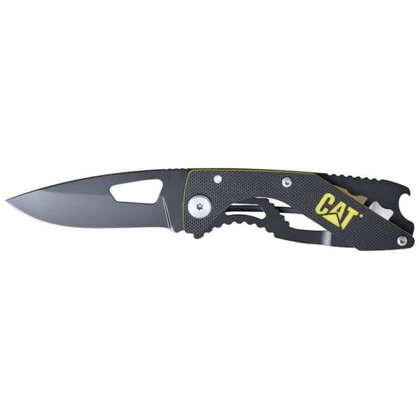 CAT 980267 Fällkniv med 6,7 cm blad och bältesklämma Längd 158 mm