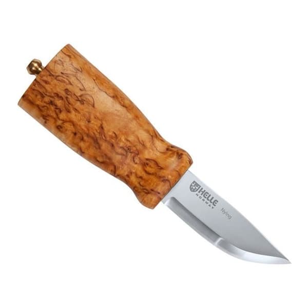 Kniv - HELLE - Nying - Blad 70 mm - Björkhandtag - Vikt 74 g
