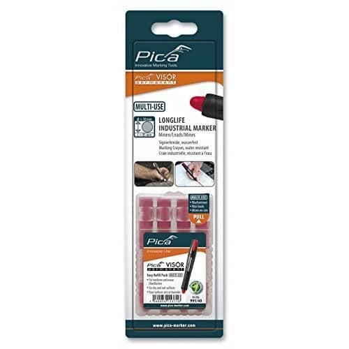 Pica Visir Permanent Ersatzminen -Set, Rot - Sb 991-40-Sb