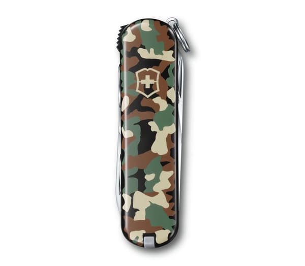 Victorinox Nail Clip 580 schweizisk kniv, med 8 funktioner, med nagelfil och nagelrengörare, kompakt format, kamouflagefärg