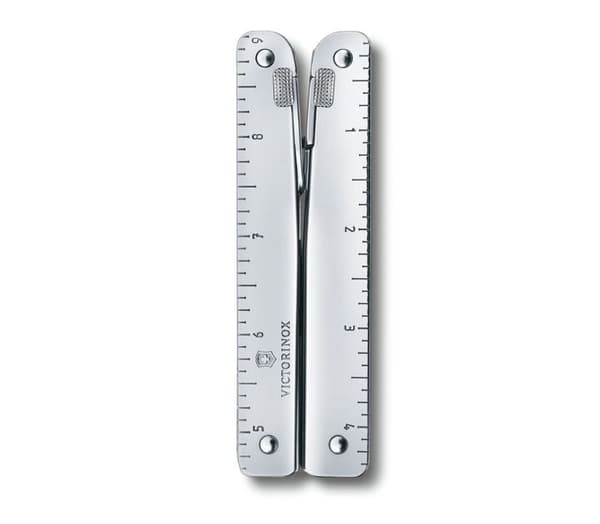 Victorinox SwissTool X Swiss multiverktyg, 28 funktioner, robust, vikt 345 g, rostfritt stål, med läderpåse.