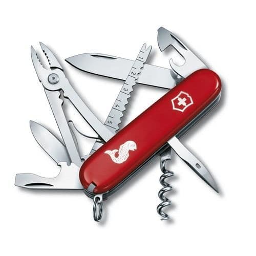 Victorinox schweizisk fickkniv 1.3653.72 - Röd fisk mönster