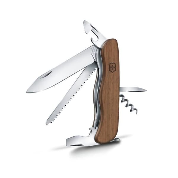 Couteau Schweiz - VICTORINOX - Forester Wood - 10 Funktioner - 111 mm - Valnötsträ