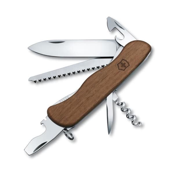 Couteau Schweiz - VICTORINOX - Forester Wood - 10 Funktioner - 111 mm - Valnötsträ
