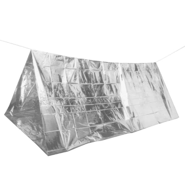 Pelastuspeitto | Selviytymispeitto | Hopeakalvosta valmistettu hätäpeitto säätä ja tuulta vastaan ​​160x210 cm