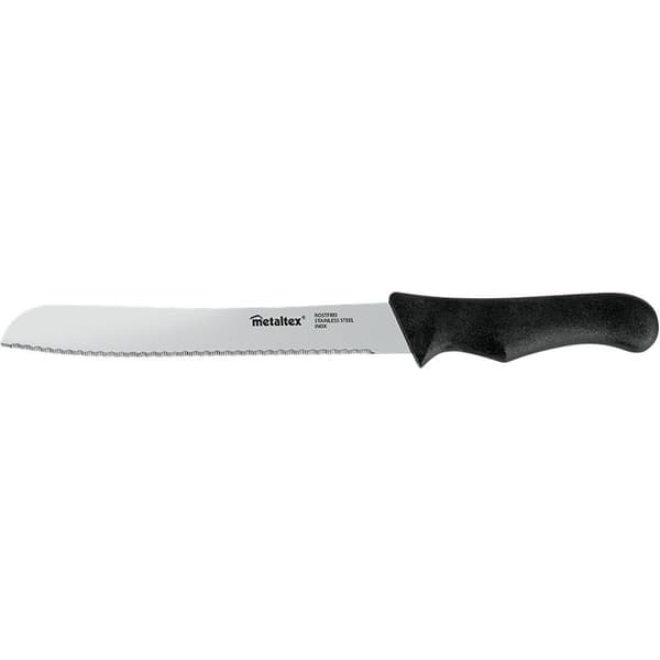Metaltex Basic Line Brødkniv 31 cm Rustfrit Stål/Sort