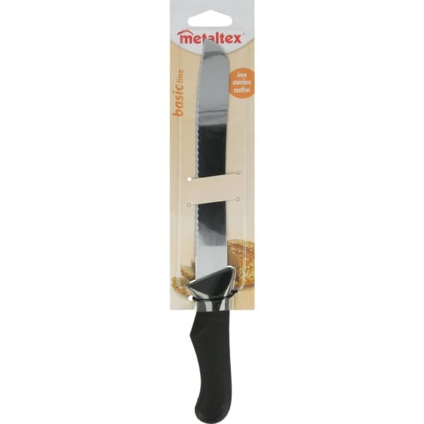 Metaltex Basic Line Brødkniv 31 cm Rustfrit Stål/Sort