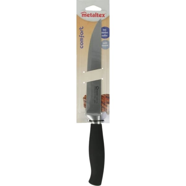 Metaltex Comfort -lihaveitsi 33 cm musta/ruostumaton teräs