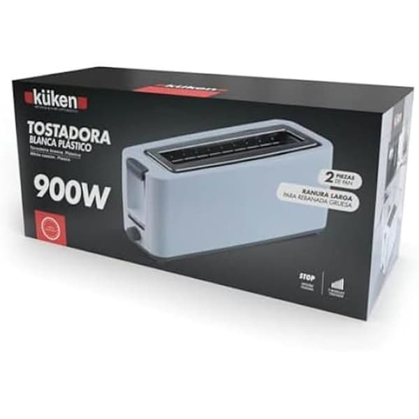 KUKEN 900W plastbrödrost 2 st