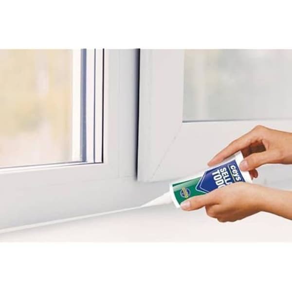 Tätningsmedel - CEYS - SILICONA SELLATODO BLANCO TUBO 125 - Vit - Silikon - 125 ml