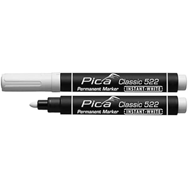 Permanent markör - PICA - 522/52/SB - Vit färg - Vuxen typ - Blandat
