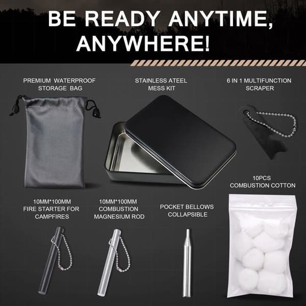 Survivalkit - nödvändighet för överlevnad vandring - trek Amtier - AM-2023CN