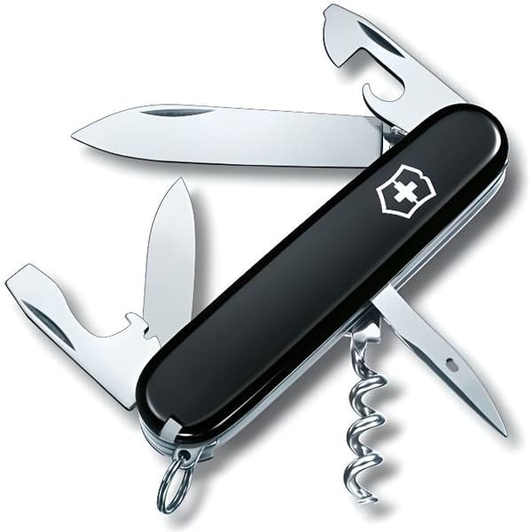 Schweizisk fickkniv - VICTORINOX - Spartan 1.3603.3 - Svart - Multisport - Rostfritt stål