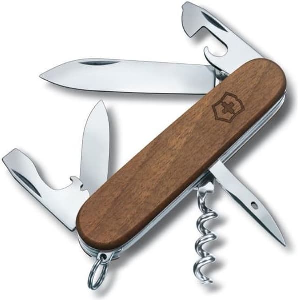 Fickkniv Schweiz - Victorinox - Spartan - Valnöt - 10 funktioner - Multisport