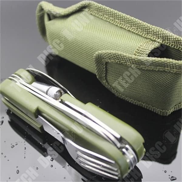 TD® Utensilier för Utomhusbruk LED / Lampa i Rostfritt Stål Camping Utrustning Gaffel Sked Kniv Set Öppnare