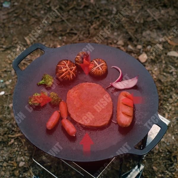 TD® Grill tallrik utomhus camping grill tallrik Maifan sten stekpanna bärbar bärbar non-stick pan