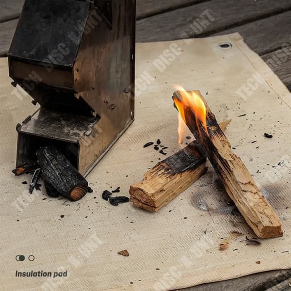 TD® Outdoor Camping Flamskyddande Flamskyddande Tyg Högtemperatur Värmeisolering Kudde Mask Fiber Brandfilt
