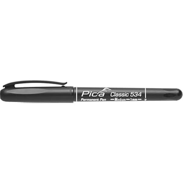 Permanent marker - PICA - 534/46/SB - Färg svart - Medium spets - För vuxna