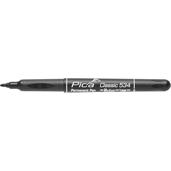 Permanent marker - PICA - 534/46/SB - Färg svart - Medium spets - För vuxna