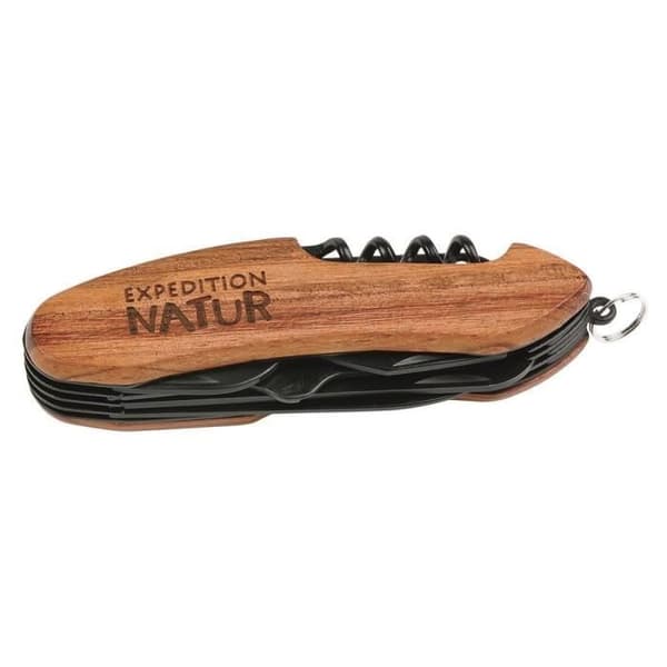 Fickkniv - Moses - 9 funktioner - Trä - Rostfritt stål - 8,5 cm