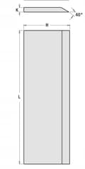 Miniatyrbillede 2 af 3: HSS18% høvlekniv 410x25x3 mm / til træ