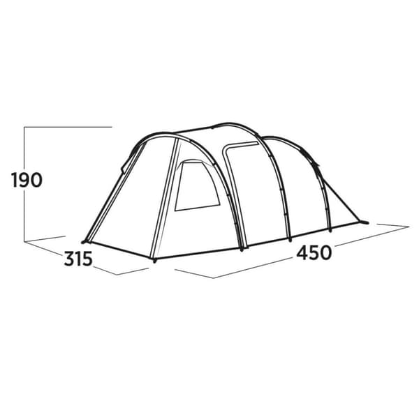 Easy Camp, Tunnel, Familjetält, Hidra 5