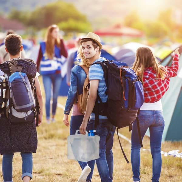 Matlåda - Relaxdays - Fällbar kvadratisk jerrycan - 4-pack - 5 L - Utan BPA