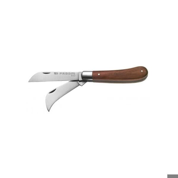 Elektrikerkniv träskaft 2 blad - FACOM - 843