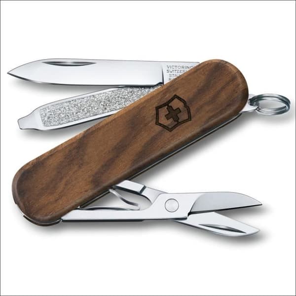 Couteau Suisse - VICTORINOX - Classic Wood - 58 mm - Valnöt - 5 Funktioner