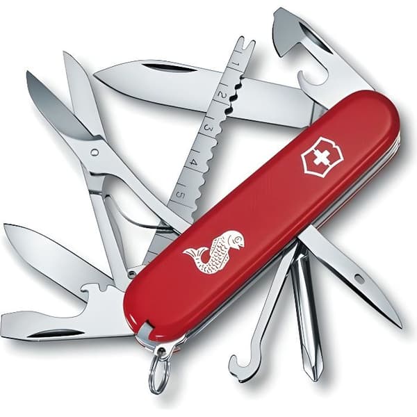 Victorinox Fisherman fickkniv - Röd - Krokborttagare och scaler