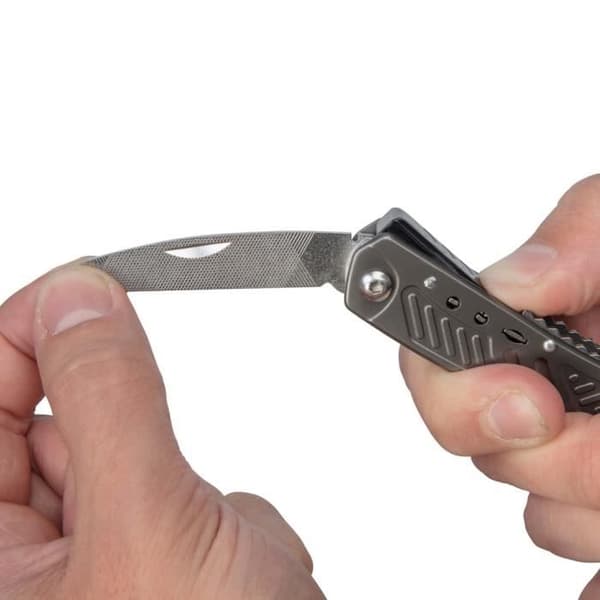 wolfcraft 13-i-1 multifunktionskniv med slida