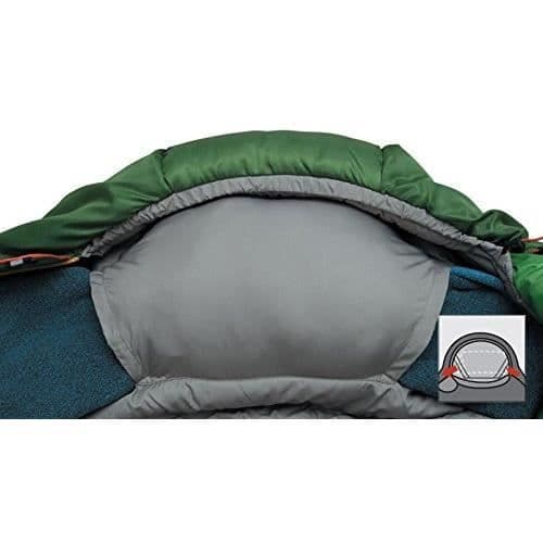 Alexika Mountain dragkedja till höger Sovsäck 80 x 220 x 55 cm Grön / Grå - 9221.0101R