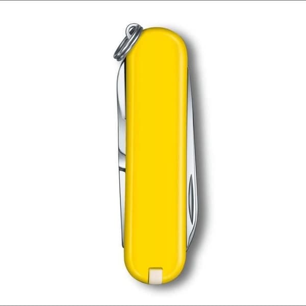 Schweizerknecht - VICTORINOX - Classic SD Sunny Side - 58 mm - 7 funktioner - Rostfritt stål
