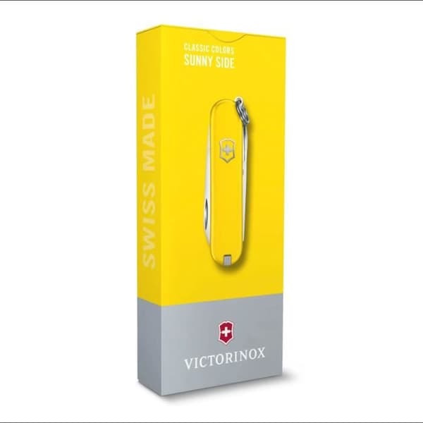Schweizerknecht - VICTORINOX - Classic SD Sunny Side - 58 mm - 7 funktioner - Rostfritt stål
