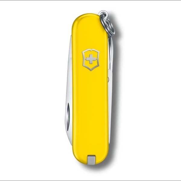 Schweizerknecht - VICTORINOX - Classic SD Sunny Side - 58 mm - 7 funktioner - Rostfritt stål