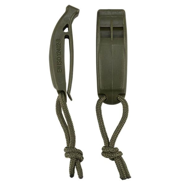 Brandit - 8078-70-OS - Signalvissla Molle 2-pack, Färg: Oliv, Storlek: OS, 2-pack Unisex-Vuxen, En storlek.