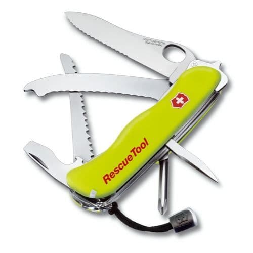 Swiss Pocket Knife - Victorinox Rescue Tool - Fluorescerande gul - Nylonslida