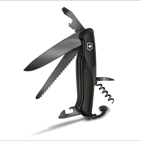 Fickmultiverktyg - VICTORINOX - Ranger Grip 55 - Svart - 12 Funktioner - Rostfritt Stål