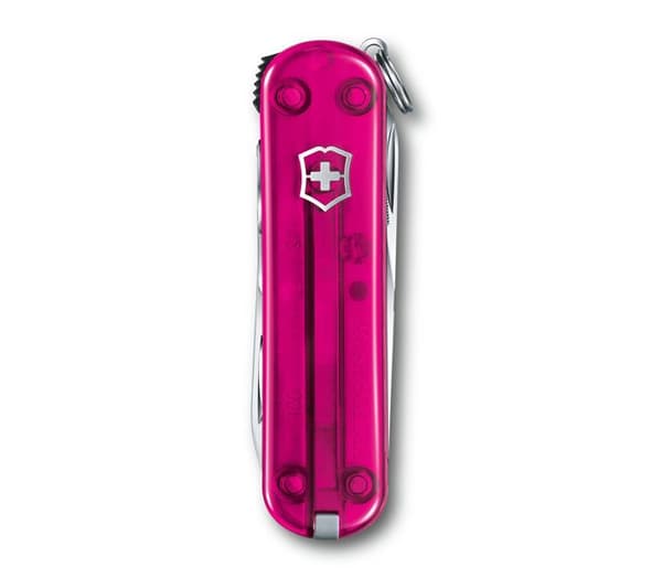 Victorinox Nail Clip 580 schweizisk kniv, med 8 funktioner, med nagelfil och nagelrengörare, kompakt format, rosa färg t
