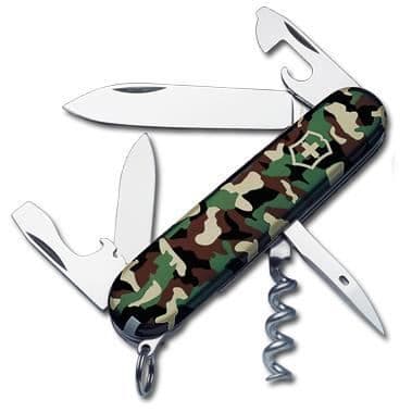 Schweizisk armékniv - Victorinox - Spartansk kamouflage - 12 funktioner - 91 mm - Cellidor