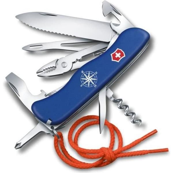 Svenskt Armékniv - Victorinox - Skipper - 111mm - 18 Funktioner - Rostfritt Stål - Blå