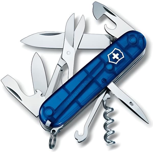 Victorinox 1.3703.T2 schweizisk fickkniv - Transparent Blå - Rostfritt stål - 91 mm x 27 mm x 18 mm